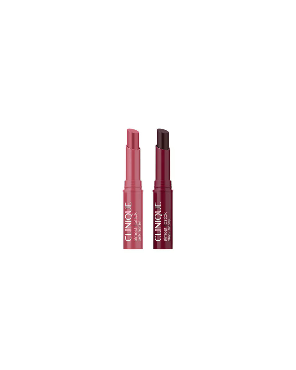 Clinique Almost Lipstick Set Black Honey &amp; Pink Honey