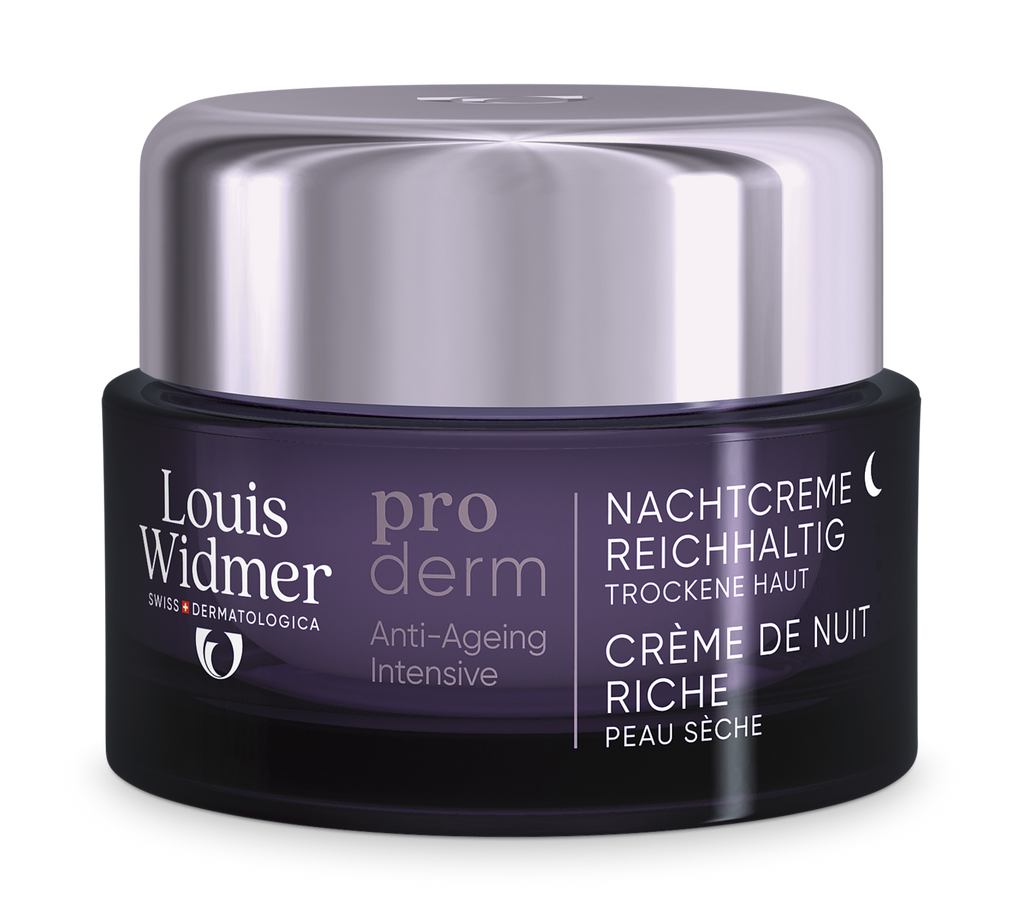 Louis Widmer Proderm Nachtcrème Rijke Textuur Licht Geparfumeerd