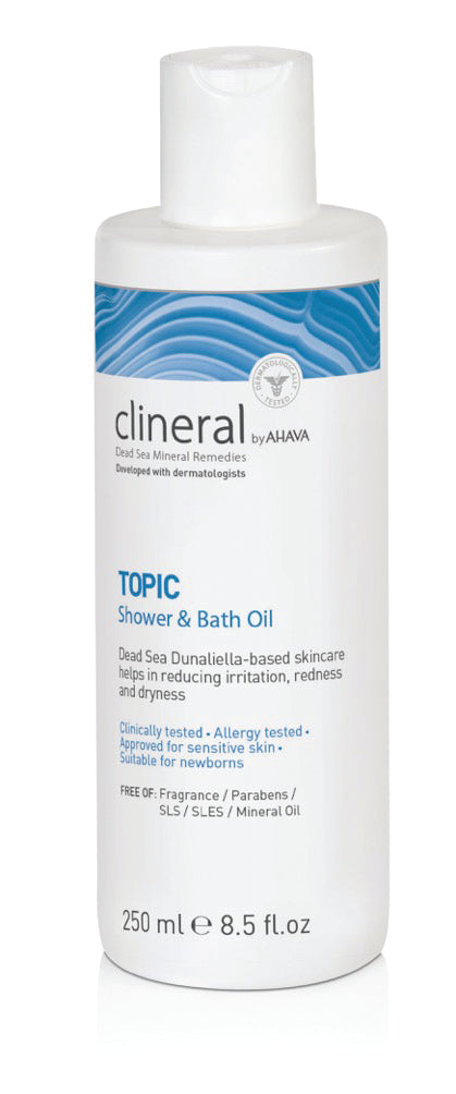 Ahava Clineral Topic Shower & Bath Oil Atopische Dermatitis