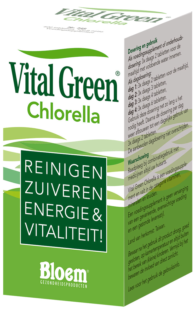 Bloem Vital Green Chlorella Tabletten Reinigen/Energie