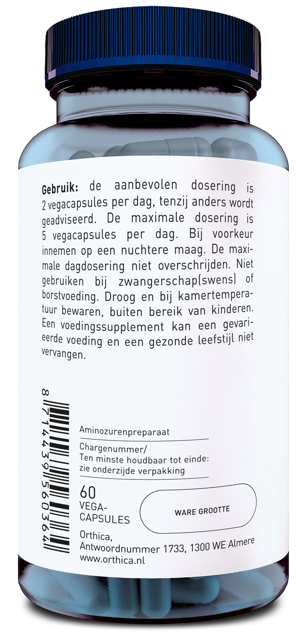 Orthica L-Glutamine-500 Capsules