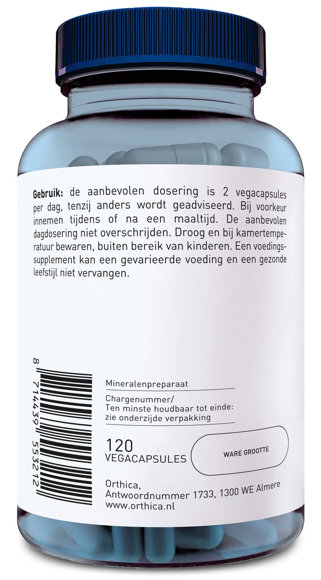 Orthica Magnesium Bisglycinaat-120 Capsules