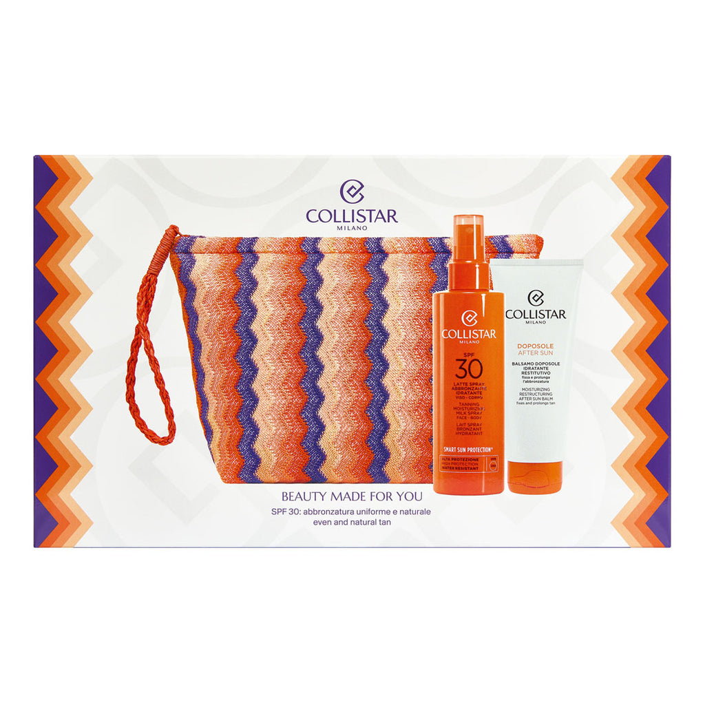 Collistar Sun Kit 2026 - Tanning Milk Spray Spf30 + After Sun Balm + Bag