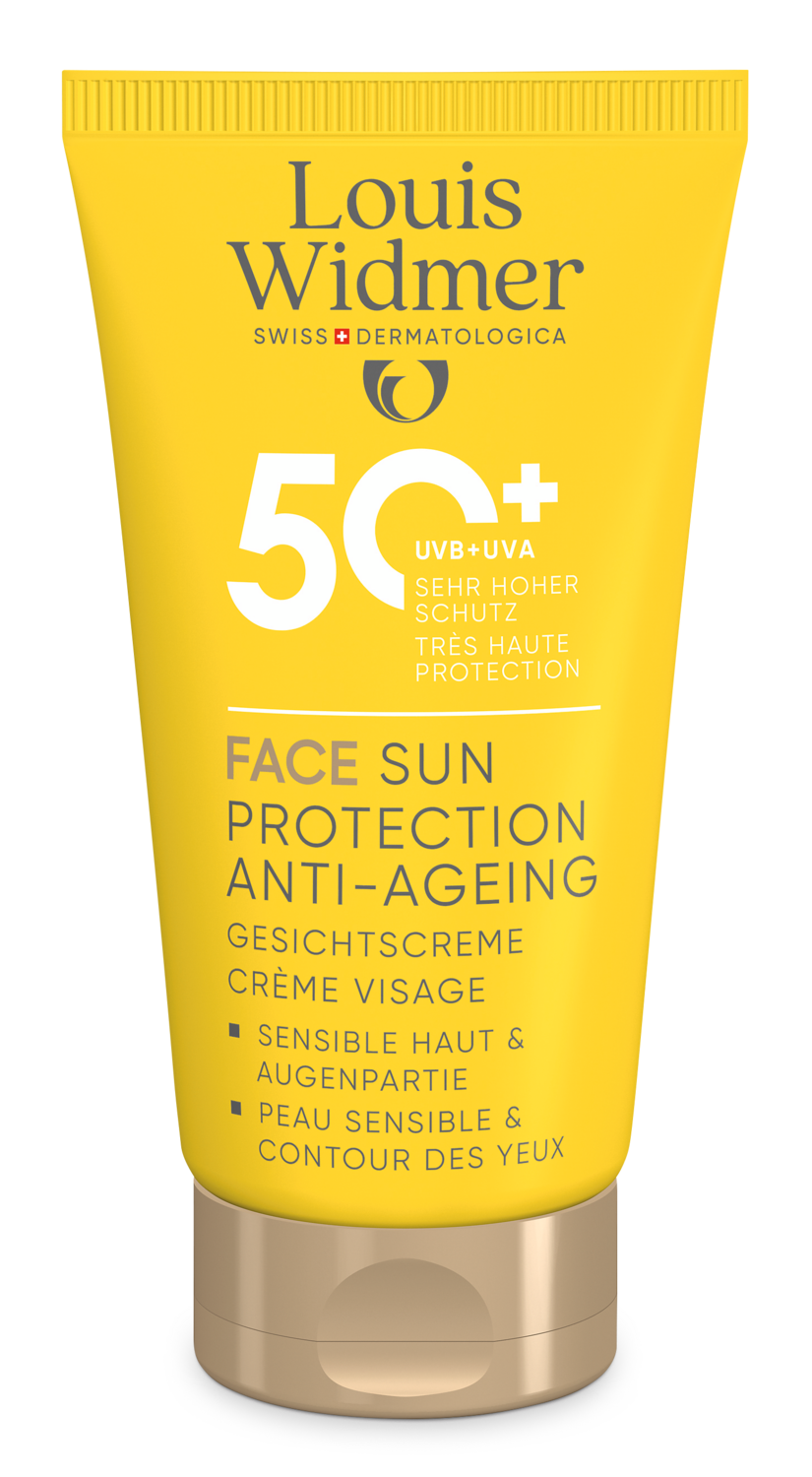 Louis Widmer Suncare Face Sun Protection Anti-Ageing 50+ Licht Geparfumeerd Crème