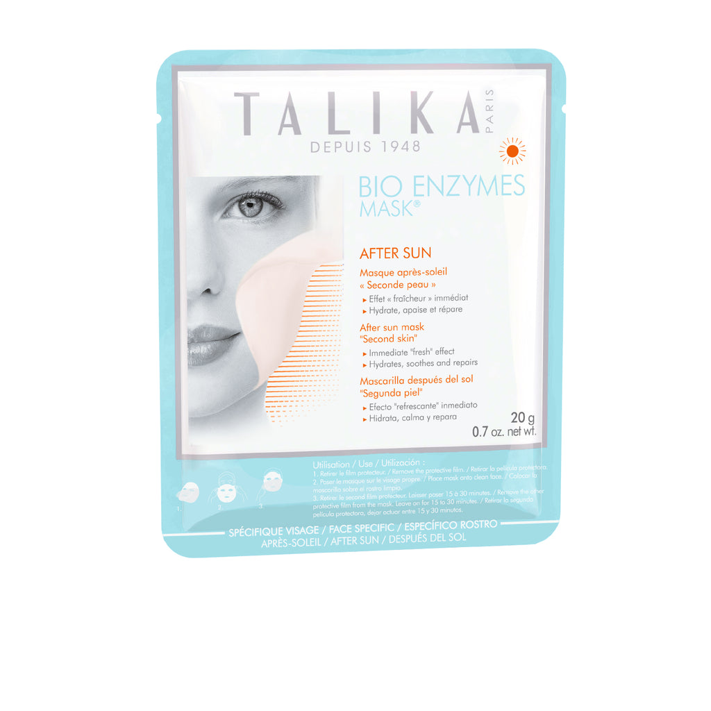 Talika Face Bio Enzymes Mask After Sun ''Second Skin'' Mask Na de Zon
