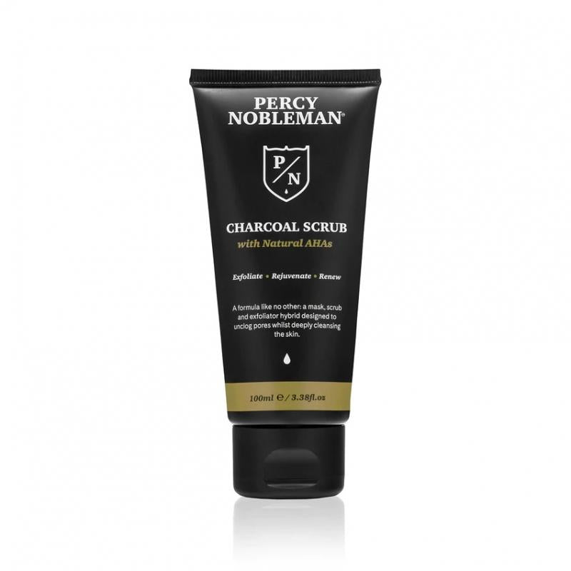 Percy Nobleman Skincare Line Charcoal Scrub