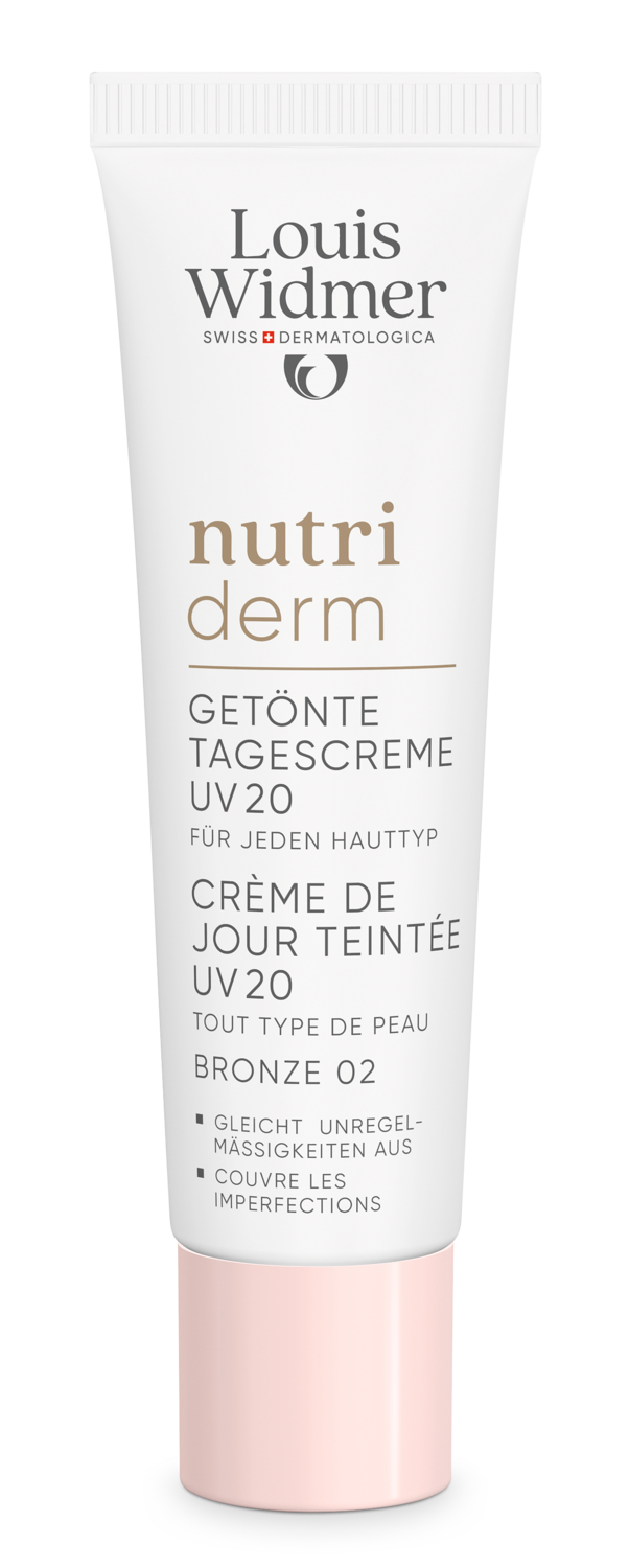 Louis Widmer Nutriderm Getinte Dagcrème UV20 Licht Geparfumeerd Crème