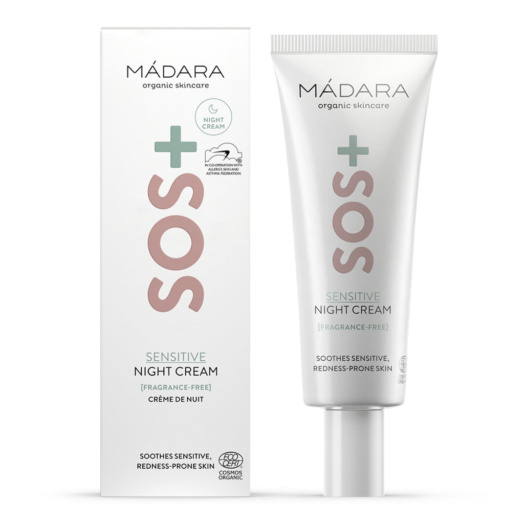 MÁDARA Skincare SOS Line Sensitive+ Night Cream Nachtcrème
