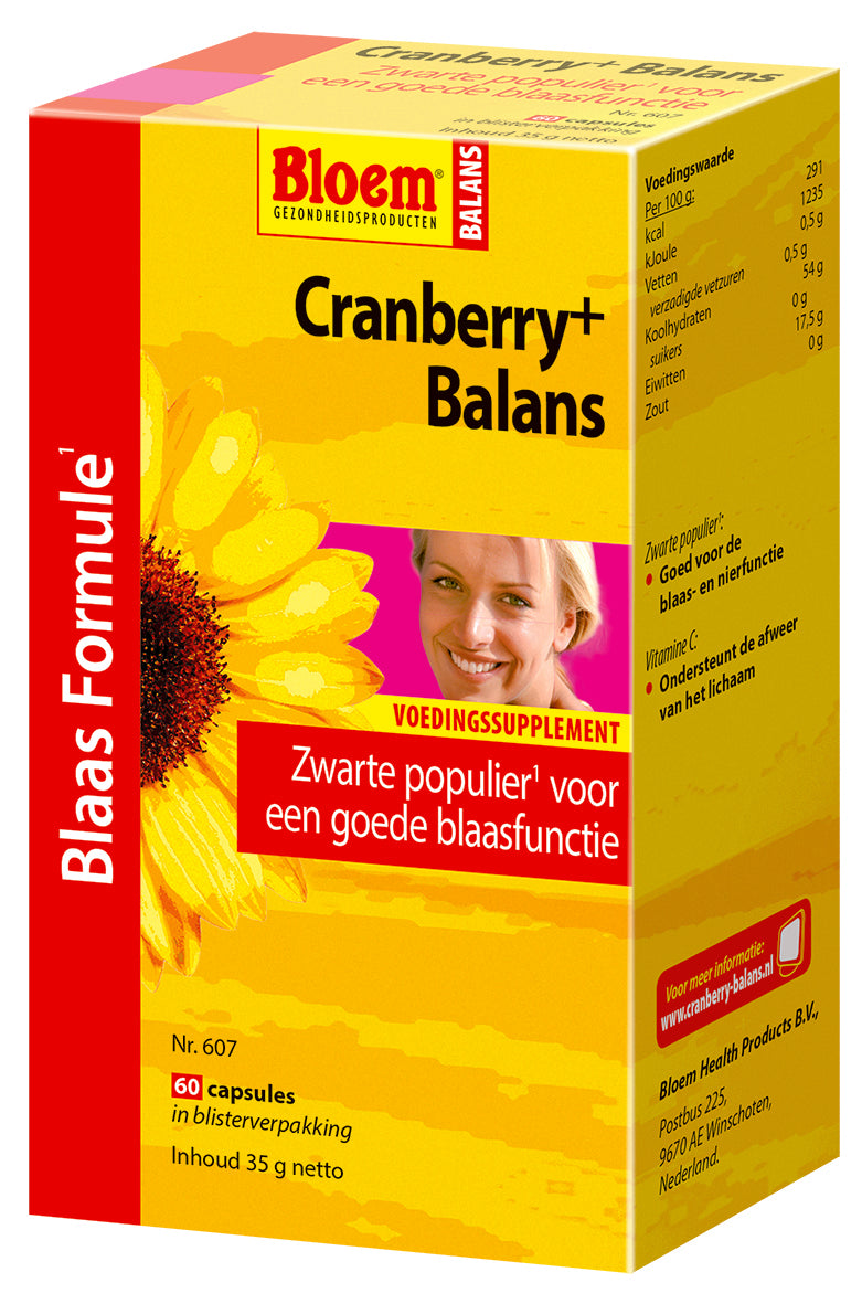 Bloem Cranberry+ Balans Capsules Blaas