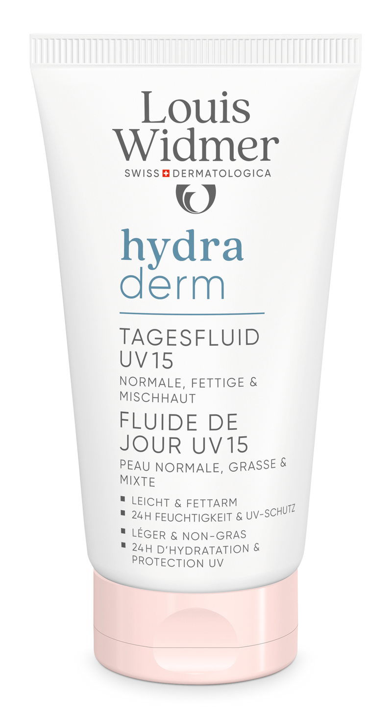 Louis Widmer Hydraderm Dag Fluide UV15 Licht Geparfumeerd Crème