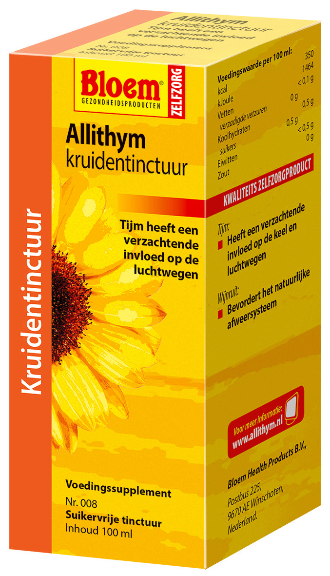 Bloem Allithym Kruidentinctuur Vloeibaar Luchtwegen