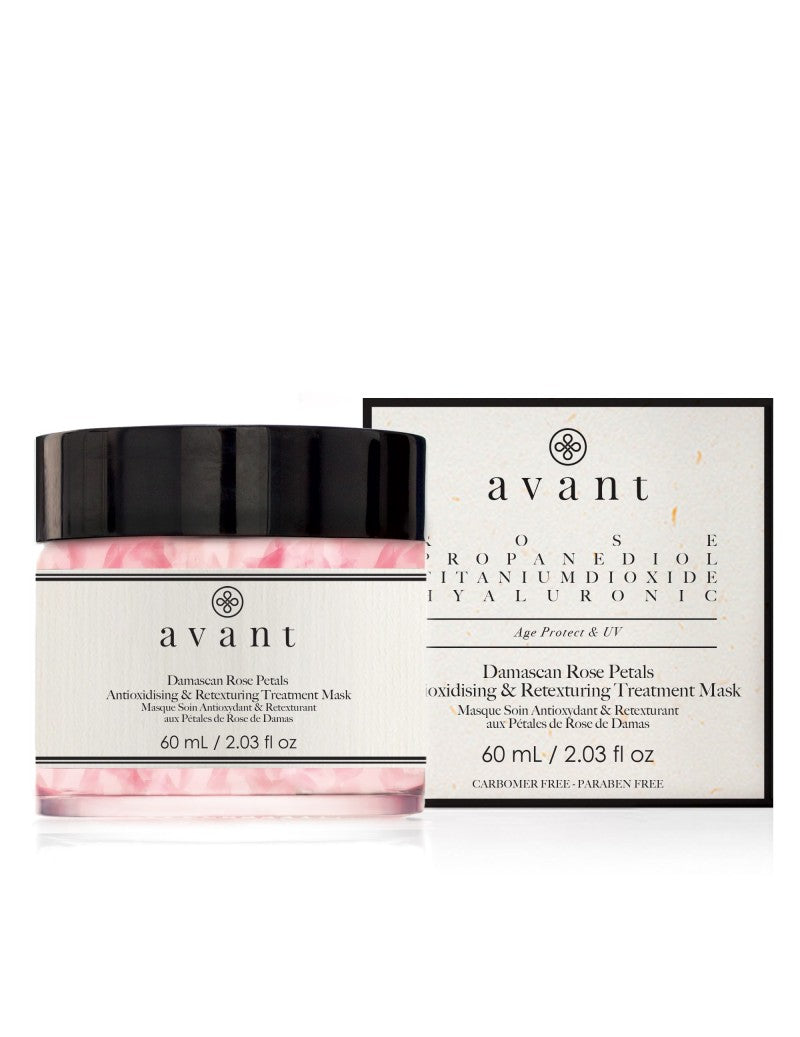 Avant Age Protect & UV Damascan Rose Petals Antioxidising & Retexturising Treatment Mask