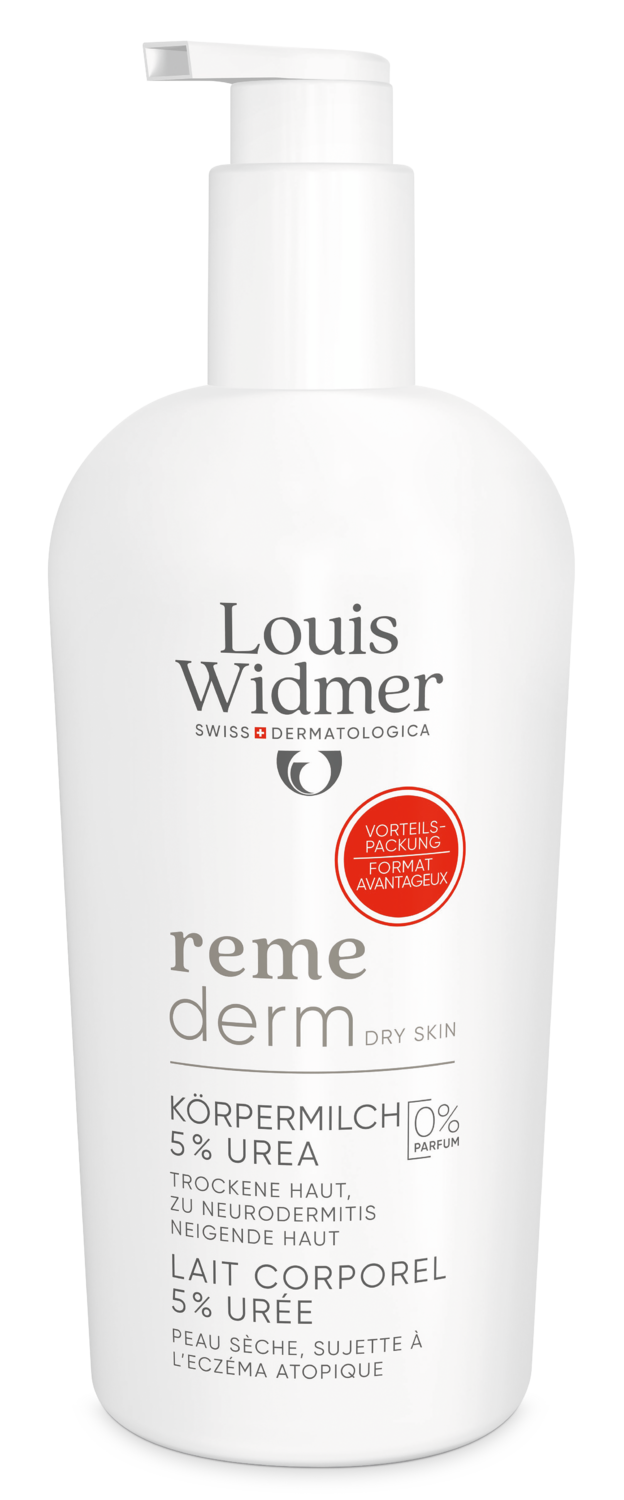 Louis Widmer Remederm Lichaamsmelk 5% Ureum ZP Melk