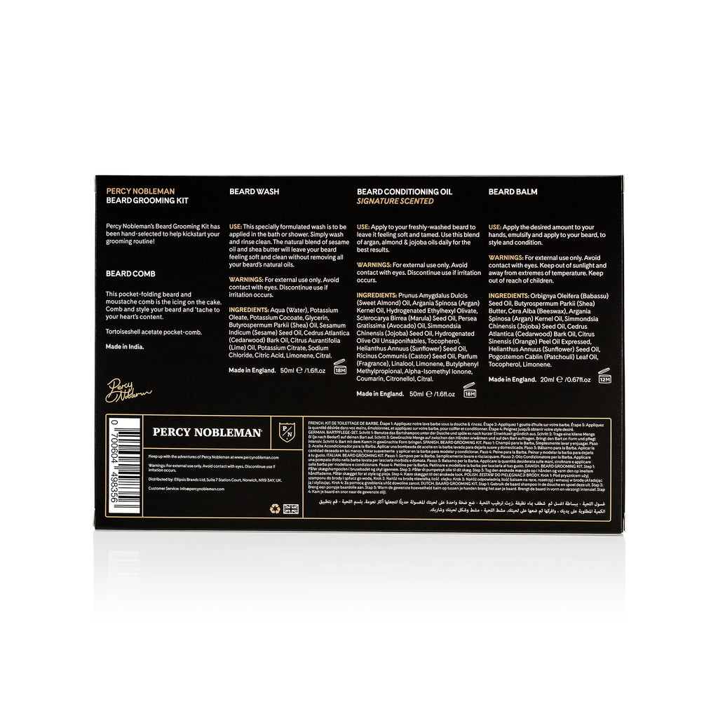 Percy Nobleman Beard Grooming Kit Travel Size