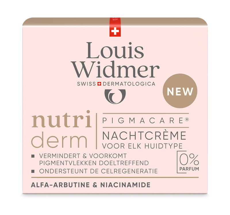 Louis Widmer Pigmacare Nachtcrème UV50+ Zonder Parfum