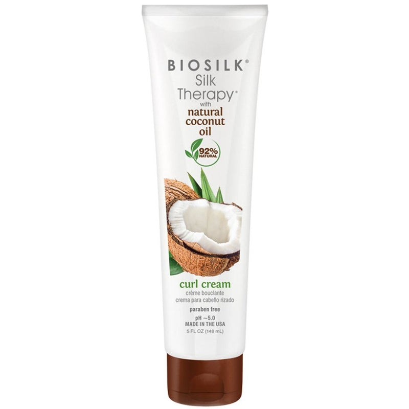 BioSilk Silk Therapy Organic Coconut Oil Curl Cream Crème