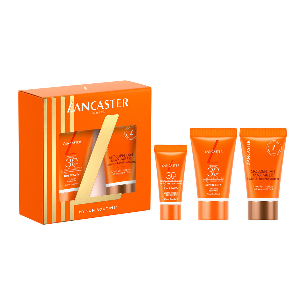 Lancaster Sun Beauty Body Milk SPF30 50ml + Golden Tan Max Lotion 50ml + Sun Beauty Fluid SPF30 3ml