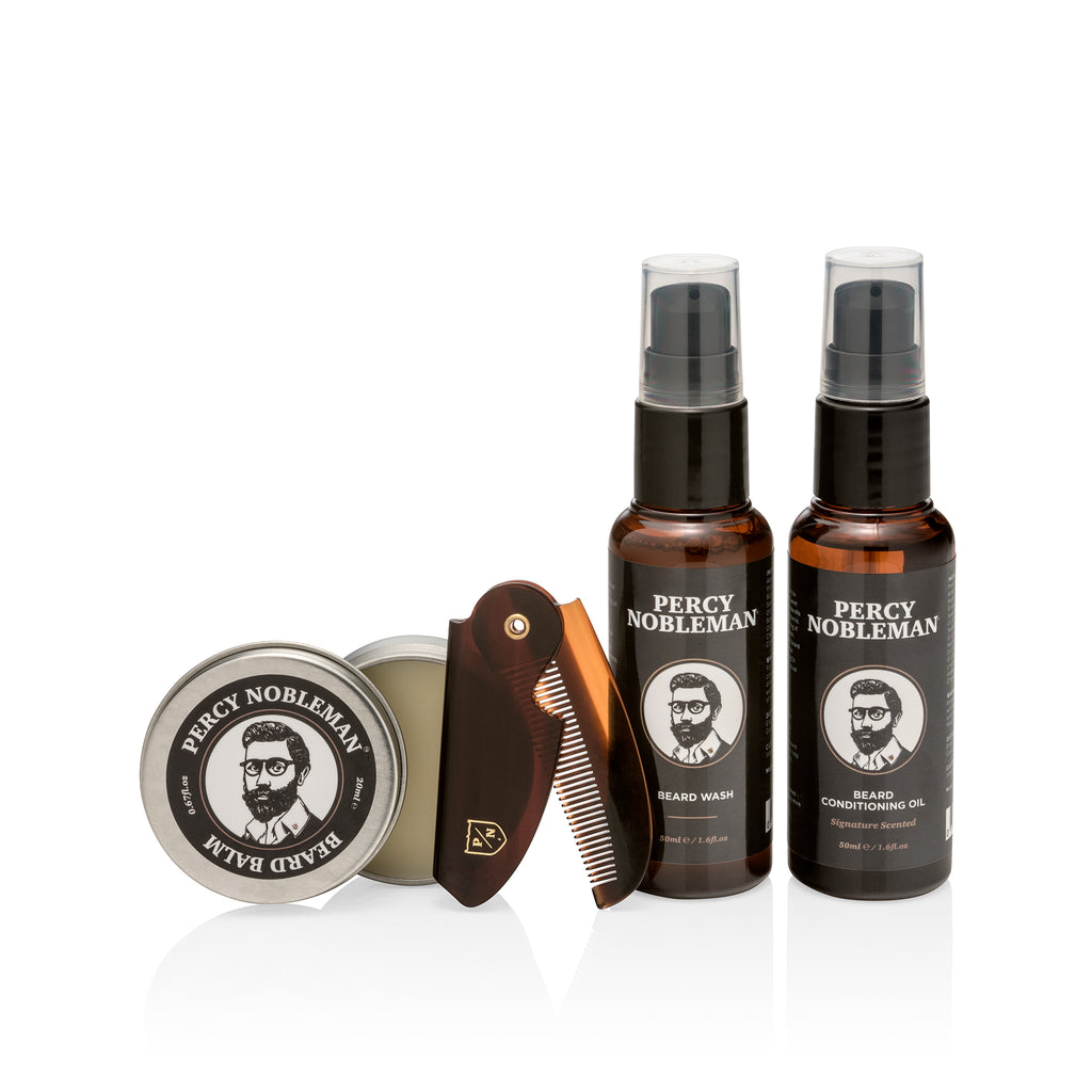 Percy Nobleman Beard Grooming Kit Travel Size