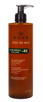 Nuxe Body Rêve de Miel Gel Lavant Surgras Visage et Corps
