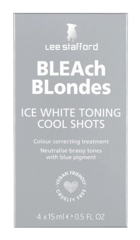 Lee Stafford Bleach Blondes Ice White Toning Cool Shots Lotion