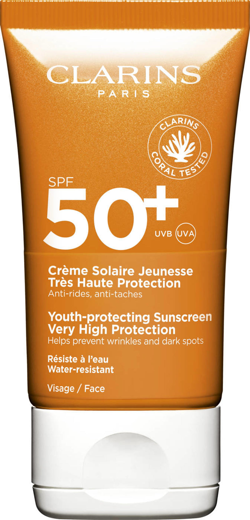 Clarins Sun Protection Face Youth-protecting Sunscreen Very High Protection SPF 50+ Crème