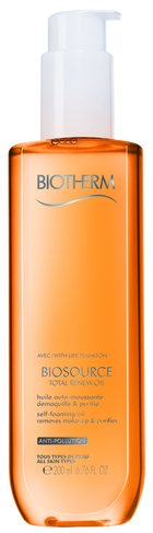 Biotherm Biosource Huile Auto-Moussante Démaquillante Total Renew Oil