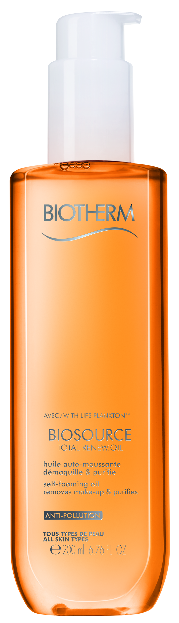 Biotherm Biosource Huile Auto-Moussante Démaquillante Total Renew Oil