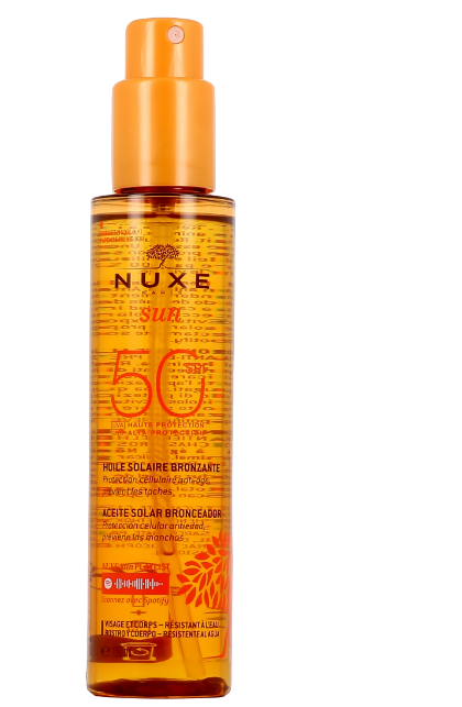 Nuxe Sun Huile Solaire Bronzante SPF50 Olie