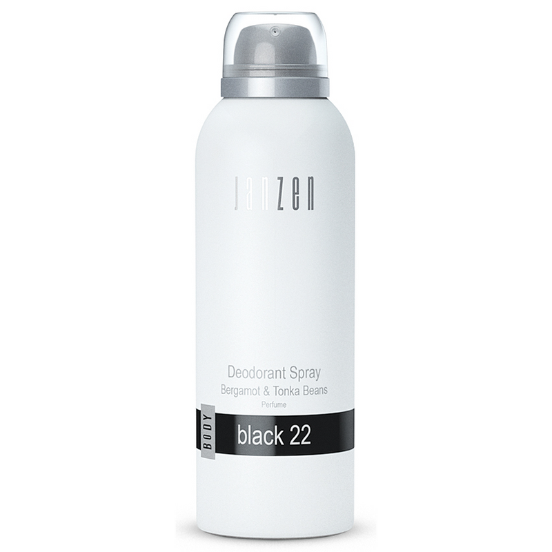 Janzen Black 22 Deodorant Spray Bergamot & Tonkabeans