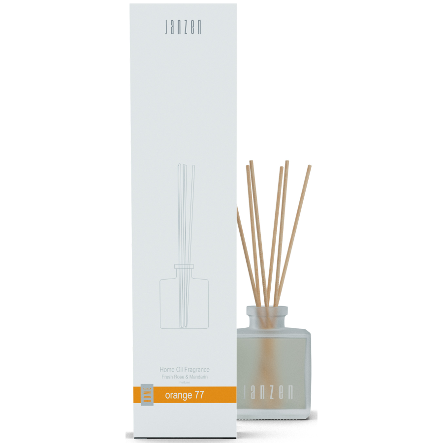 Janzen Orange 77 Home Oil Fragrance Geurstokjes Fresh Rose & Mandarin