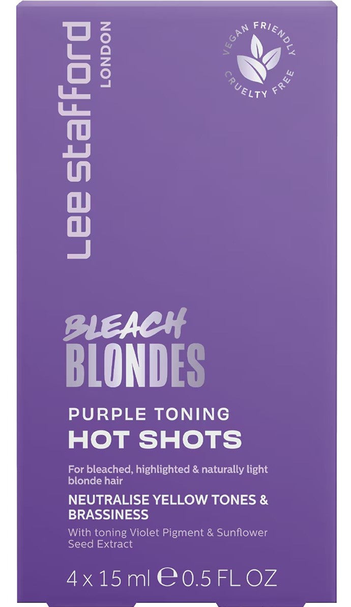 Lee Stafford Bleach Blondes Purple Toning Ice Purple Toning Cool Shots Lotion